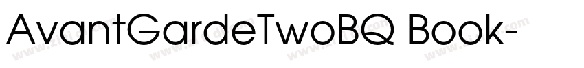AvantGardeTwoBQ Book字体转换